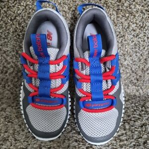 New Balance Kids Sneakers - Gray, Blue, and Red